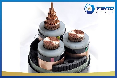 VDE STANDARD MV 3 CORE 50MM POWER CABLE 